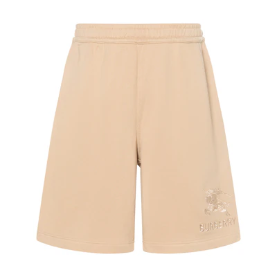 Burberry SS23 Letter Print Casual Straight Shorts Khaki . 80727471