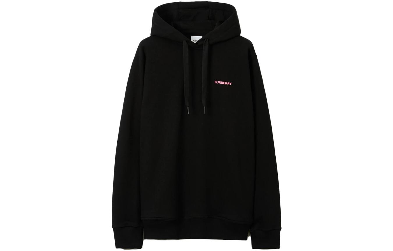 Burberry SS23 Letter Print Hoodie Black Long Sleeve 80715921