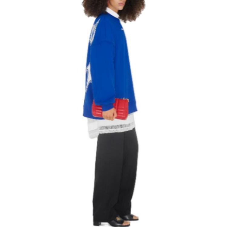 Purchase 博柏利 SS23 字母印花男女同款休闲卫衣 深海军蓝色. 80696131