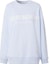 Order バーバリー SS23 ライトブルーロゴクルーネック長袖スウェット メンズ. 8038548