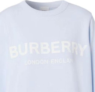 バーバリー SS23 ライトブルーロゴクルーネック長袖スウェット メンズ. 8038548 Shop バーバリー SS23 ライトブルーロゴクルーネック長袖スウェット メンズ. 8038548