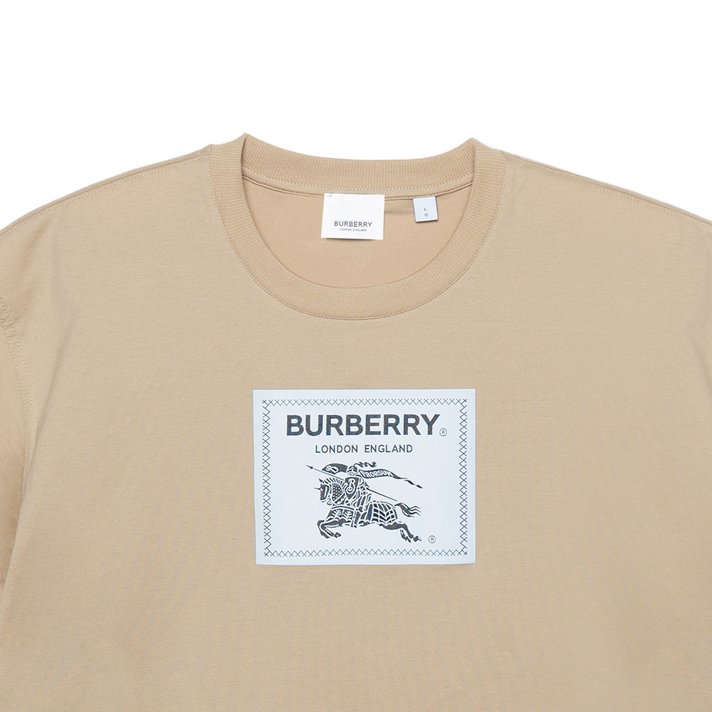 Burberry SS23 Logo Patch Crewneck Pullover T-Shirt Men’s Khaki. 80685001 圖 7