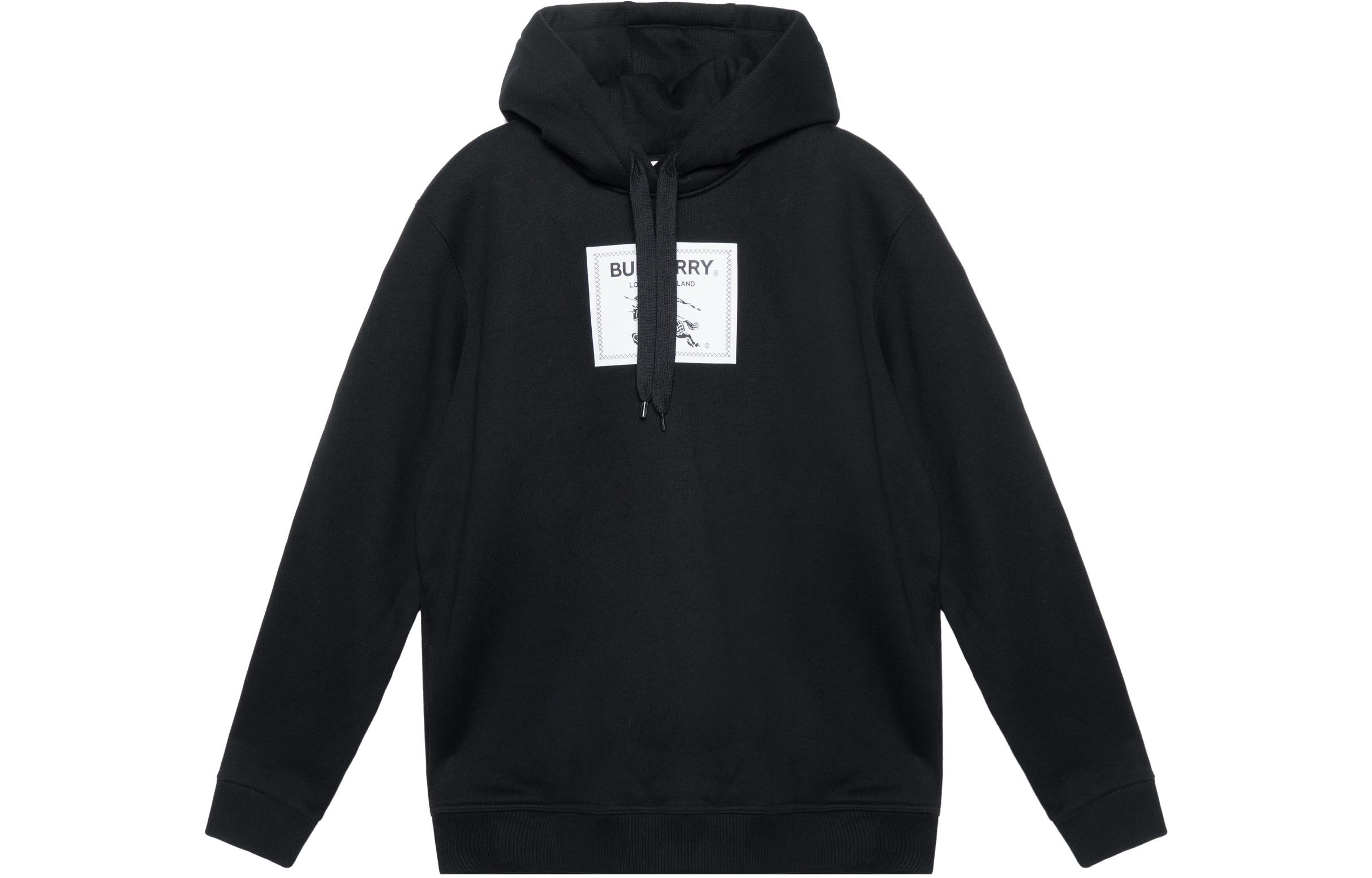 Order Burberry SS23 Logo Patch Pullover Hoodie Black -  Fashion. 80651881