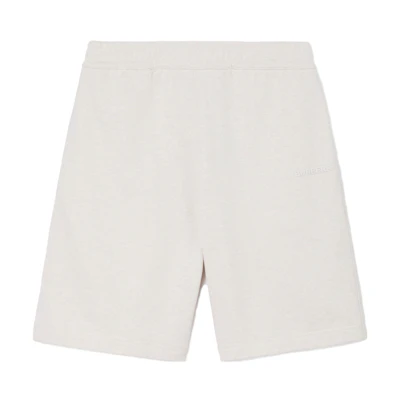 Burberry SS23 Logo Print Casual Straight Shorts White/Grey for Men. 80706521