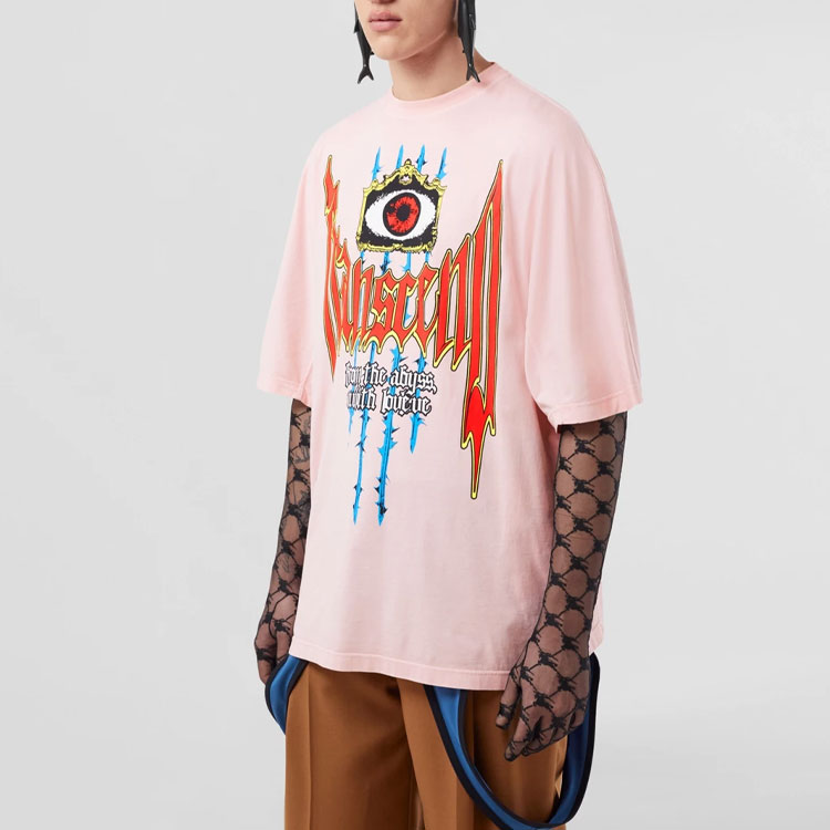 Burberry SS23 Logo Print Crewneck Pink Short Sleeve  T-Shirt. 80701451 圖 3