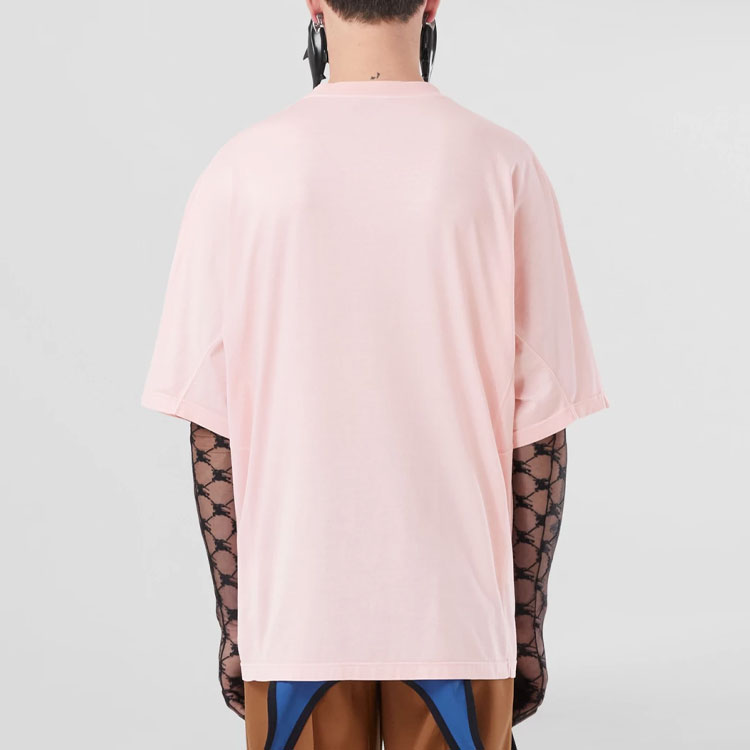 Burberry SS23 Logo Print Crewneck Pink Short Sleeve  T-Shirt. 80701451 圖 4