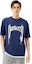 Shop Burberry SS23 Logo Print Crewneck T-Shirt Navy Blue - Fashion Casual Tee 80701361