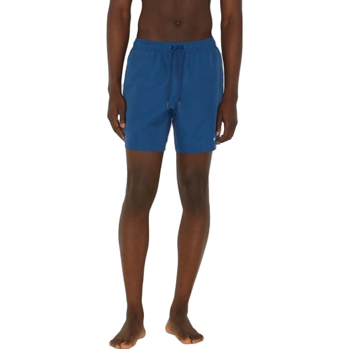 Burberry SS23 Logo Print Drawstring Straight Beach Shorts Navy - . 80707791 圖 3