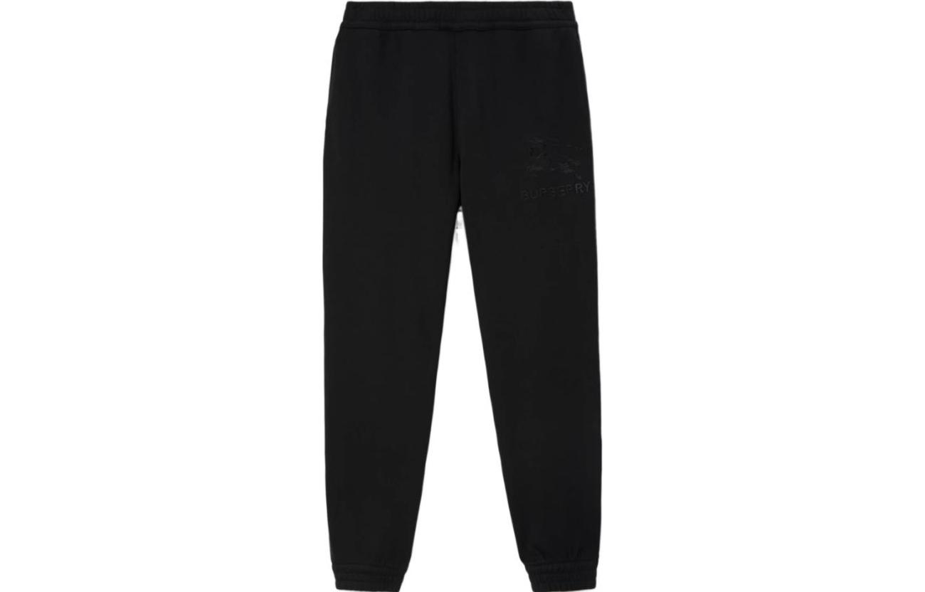 Order Burberry SS23 Seluar Jogger Logo Cetak Hitam. 80727451