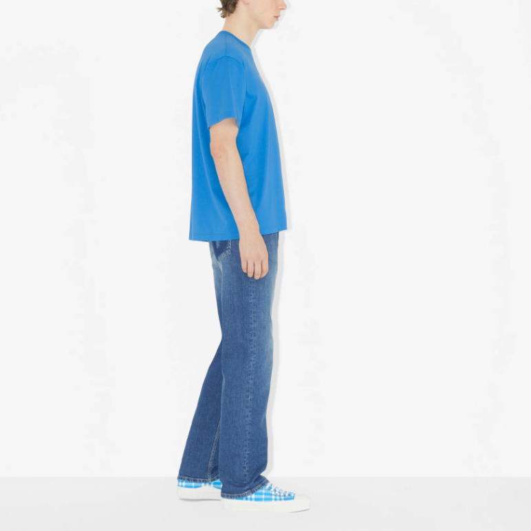 Purchase バーバリー SS23 ロゴプリント ルーズフィット Tシャツ メンズ ビブラントブルー. 80653951