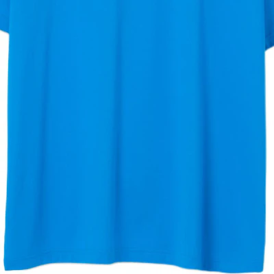 버버리 SS23 로고 프린트 루즈핏 티셔츠 남성용 바이브런트 블루. 80653951 Sizing 버버리 SS23 로고 프린트 루즈핏 티셔츠 남성용 바이브런트 블루. 80653951