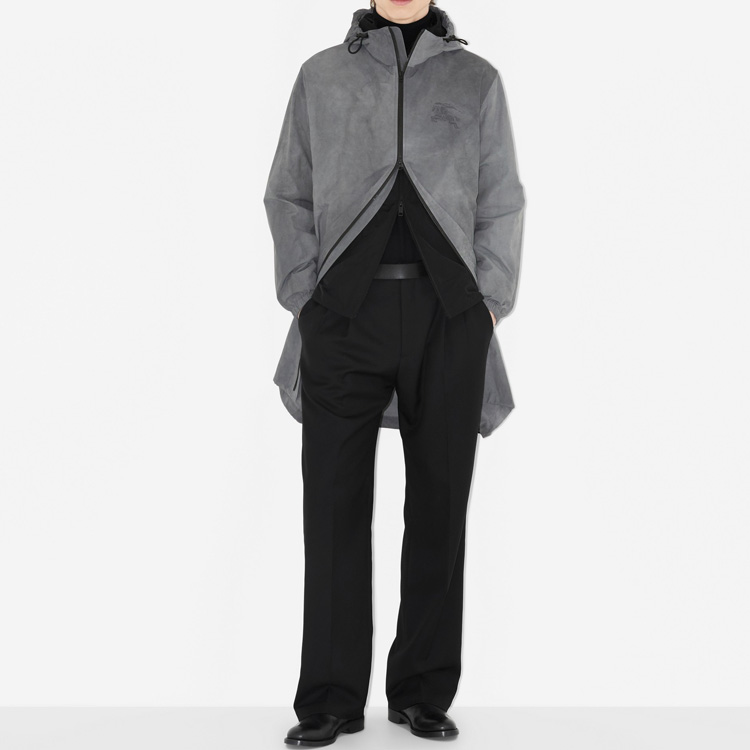 Burberry SS23 Logo Print Zip-Up Hoodie Jacket Grey . 80715661 圖 3