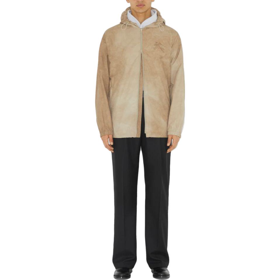 Burberry SS23 Loose Fit Zip-Up Hoodie Jacket  - Tan Brown 80716051 圖 3