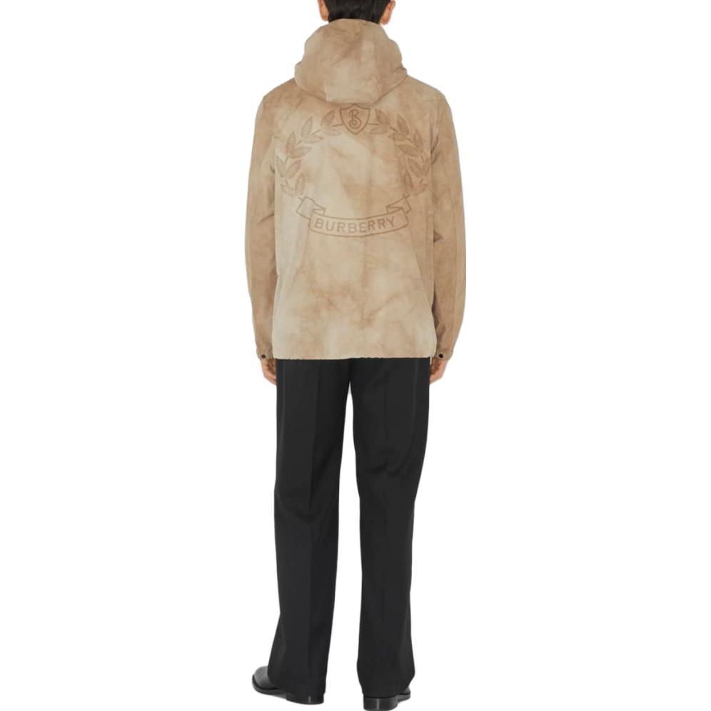 Burberry SS23 Loose Fit Zip-Up Hoodie Jacket  - Tan Brown 80716051 圖 5