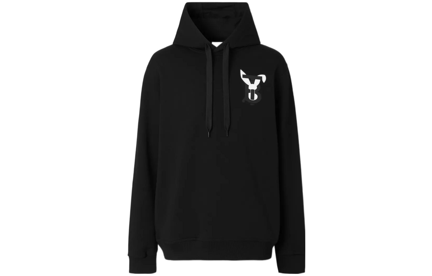 Buy Burberry SS23 Lunar New Year Rabbit Hoodie Black  Pullover Sweatshirt 80635641