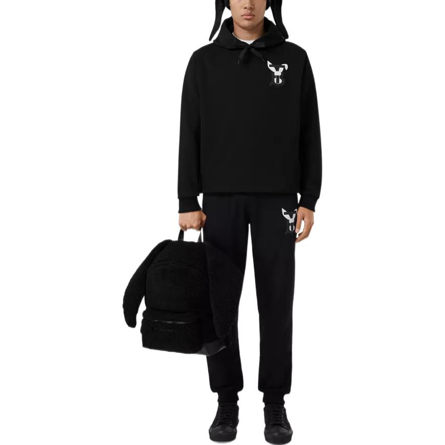Lookbook Burberry SS23 Lunar New Year Rabbit Hoodie Black  Pullover Sweatshirt 80635641