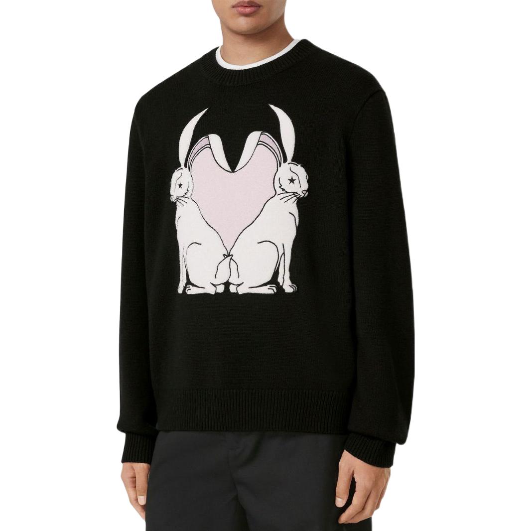 Purchase Burberry 兔年黑色針織圓領毛衣 SS23 春夏系列 80640751