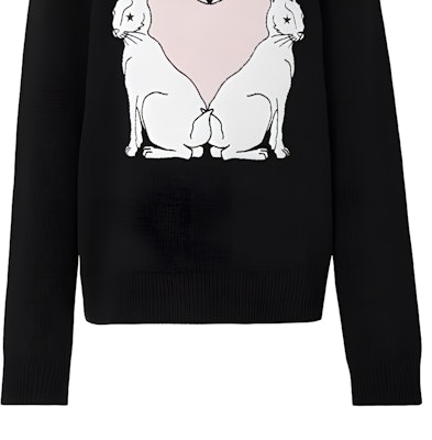 博柏利 2023 春夏兔年黑色针织圆领毛衣. 80640751 Sizing 博柏利 2023 春夏兔年黑色针织圆领毛衣. 80640751