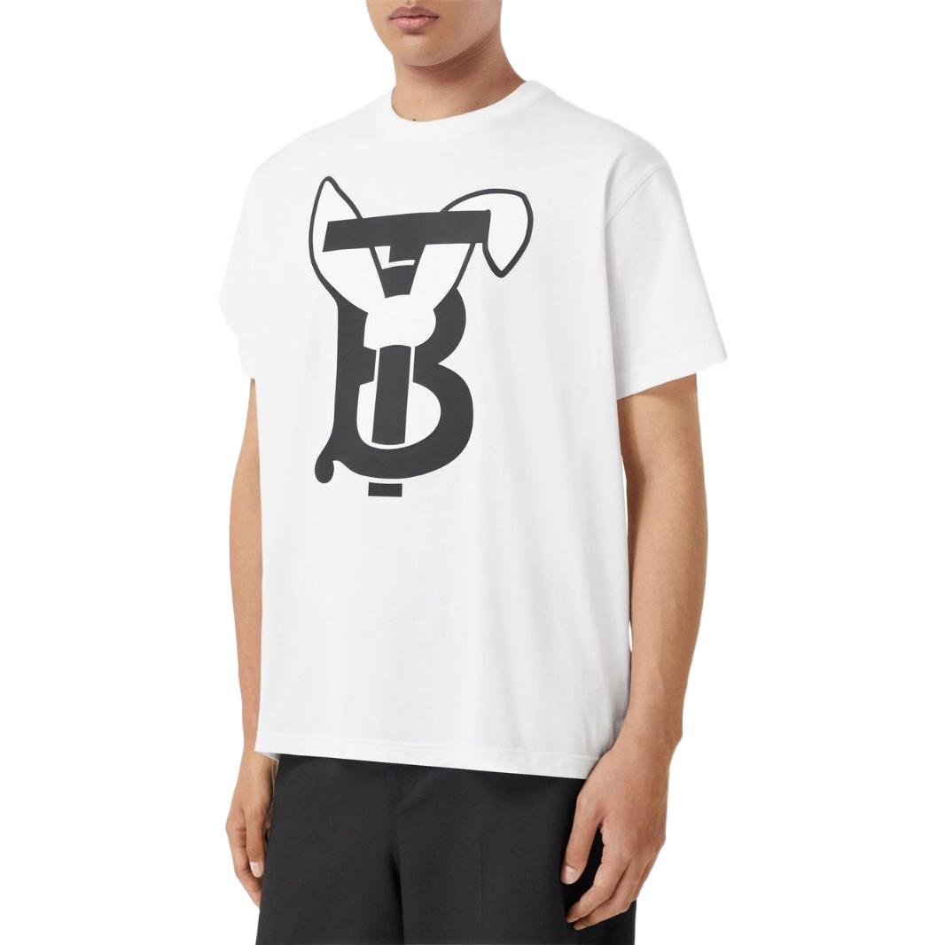Burberry SS23 Lunar New Year Rabbit Logo Graphic T-Shirt White (). 80635231 圖 5