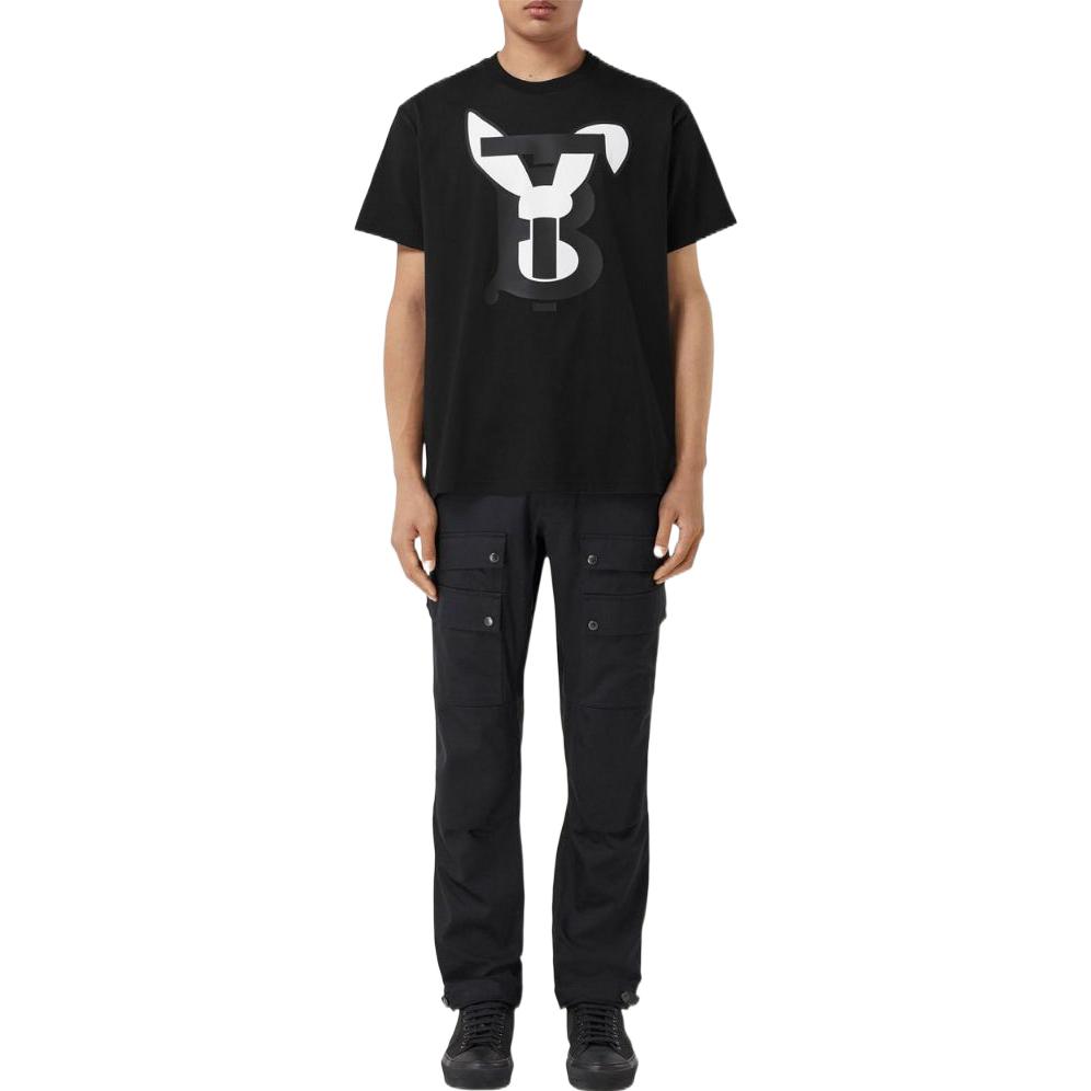 Burberry SS23 Lunar New Year Rabbit Logo Print Tee Black -  Casual T-Shirt 80635071 圖 3