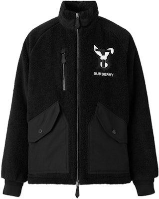 Burberry SS23 Lunar New Year Rabbit Patch Zip-Up Jacket Black Mens. 80635721 Buy Burberry SS23 Lunar New Year Rabbit Patch Zip-Up Jacket Black Mens. 80635721