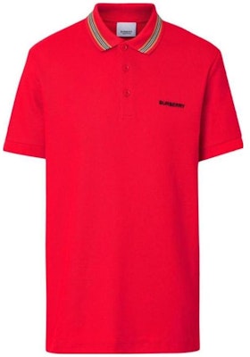 Burberry SS23 Men’s Red Short Sleeve Polo Shirt with Iconic Stripe Design. 80092811 Order Burberry SS23 Men’s Red Short Sleeve Polo Shirt with Iconic Stripe Design. 80092811