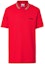 Order Burberry SS23 Men’s Red Short Sleeve Polo Shirt with Iconic Stripe Design. 80092811