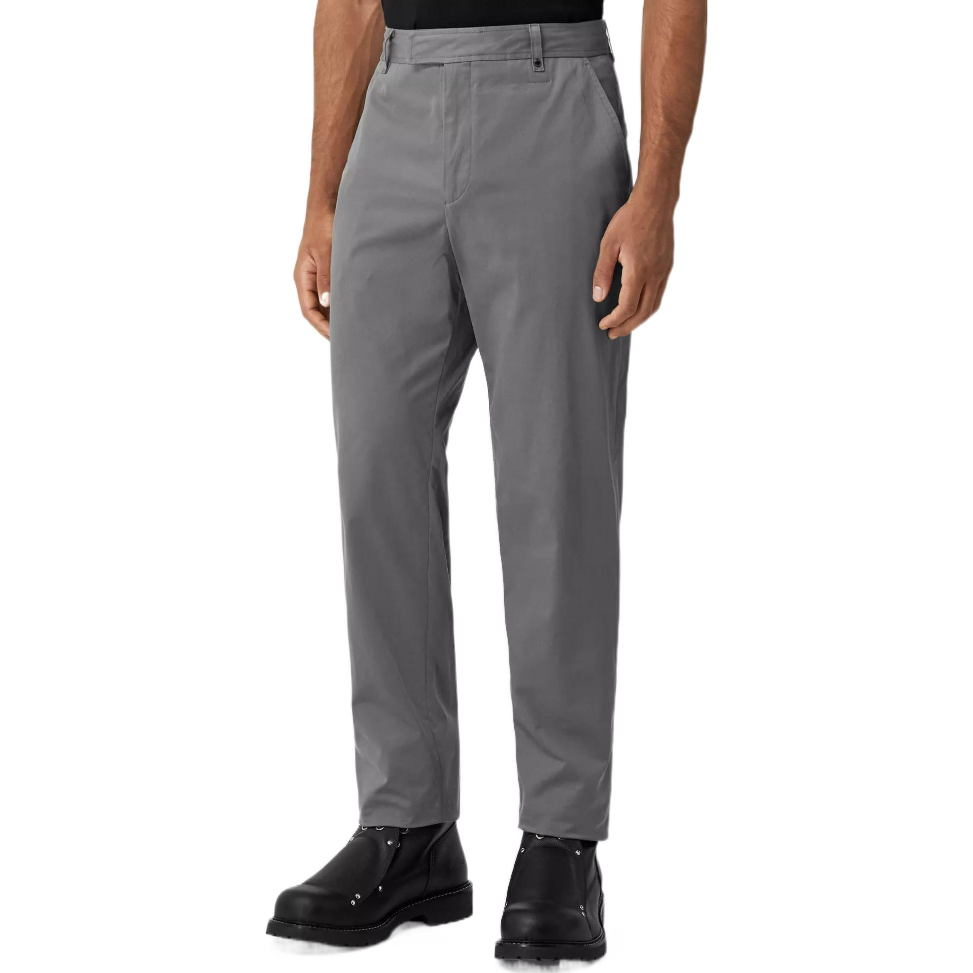 Burberry SS23 Mid-Waist Straight-Leg Zip Casual Pants Flint Gray Men’s. 80640511 圖 4
