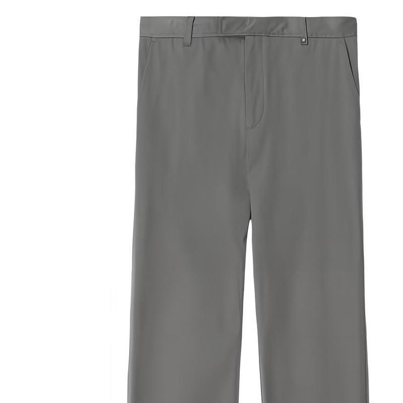 Burberry SS23 Mid-Waist Straight-Leg Zip Casual Pants Flint Gray Men’s. 80640511 圖 5