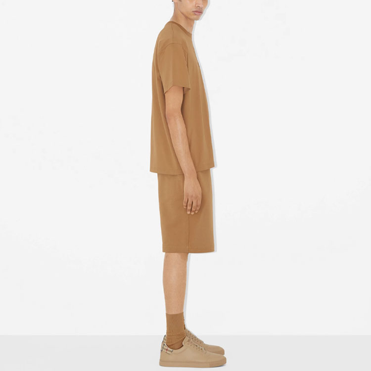 Purchase Burberry SS23 Monogram Equestrian Embroidered Cotton T-Shirt Men Beige. 80697631