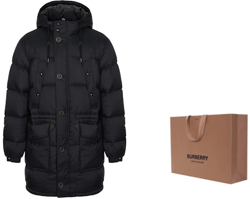 Burberry SS23 Jaket Panjang Outdoor Navy Blue Duck Down Hoodie. 39982411 1