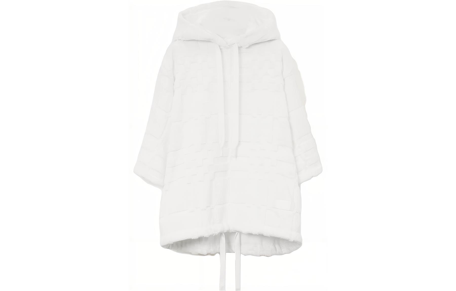 Burberry SS23 Pattern Hoodie  Short Sleeve White Sweatshirt. 80712471