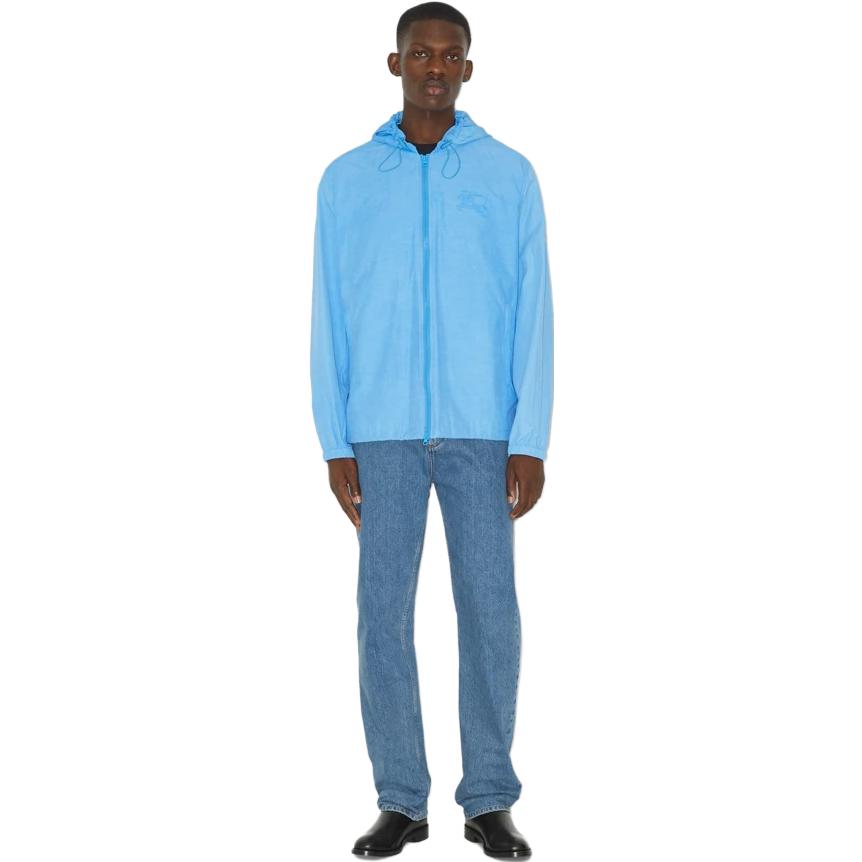 Lookbook 버버리 SS23 패턴 프린트 루즈핏 후드 재킷 라이트 블루 80716061