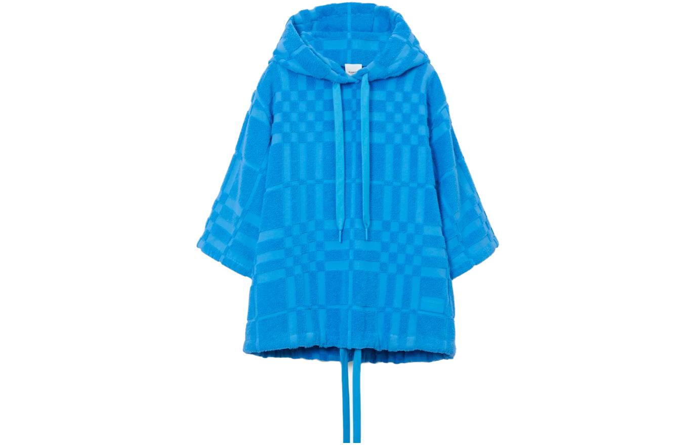 Burberry SS23 Patterned Half-Sleeve Hoodie Blue for Men. 80712461 圖 2