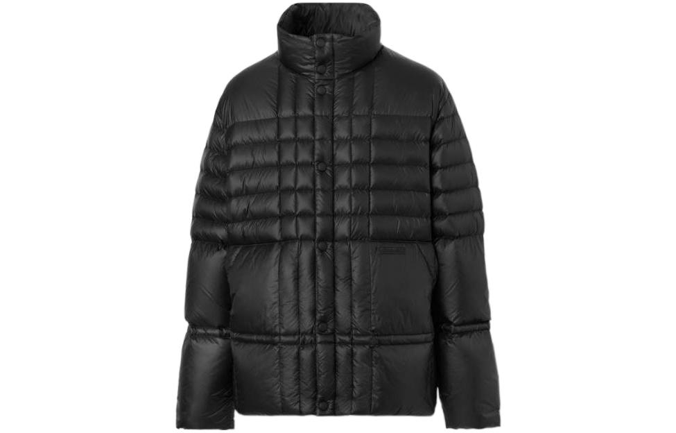 Burberry SS23 Quilted Down Jacket with Stand Collar Black  Outerwear. 80584611