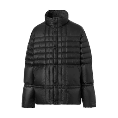 Burberry SS23 Quilted Down Jacket with Stand Collar Black Outerwear. 80584611