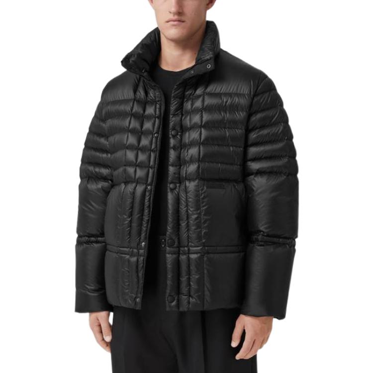 Burberry SS23 Quilted Down Jacket with Stand Collar Black  Outerwear. 80584611 圖 5
