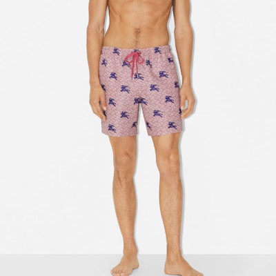 Burberry SS23 Red Pattern Print Drawstring Swim Shorts for Men. 80722471 Shop Burberry SS23 Red Pattern Print Drawstring Swim Shorts for Men. 80722471