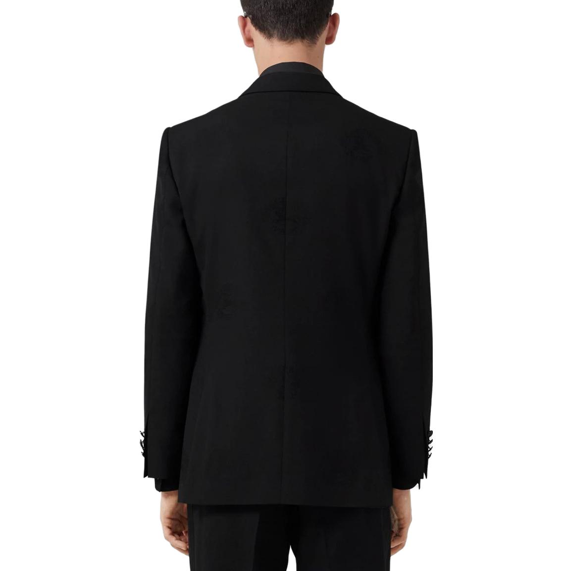 Burberry SS23 Single-Breasted Solid Blazer Jacket Men’s Black 80637681 圖 4