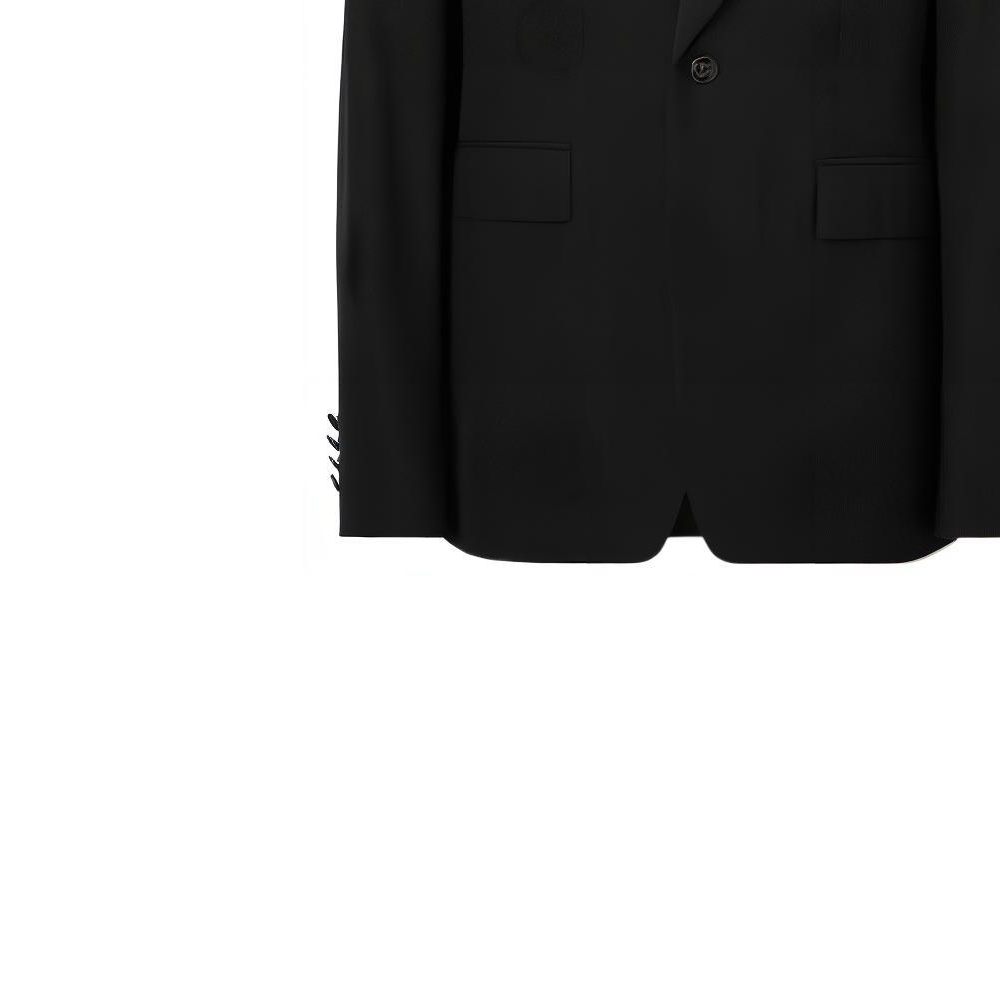 Burberry SS23 Single-Breasted Solid Blazer Jacket Men’s Black 80637681 圖 6