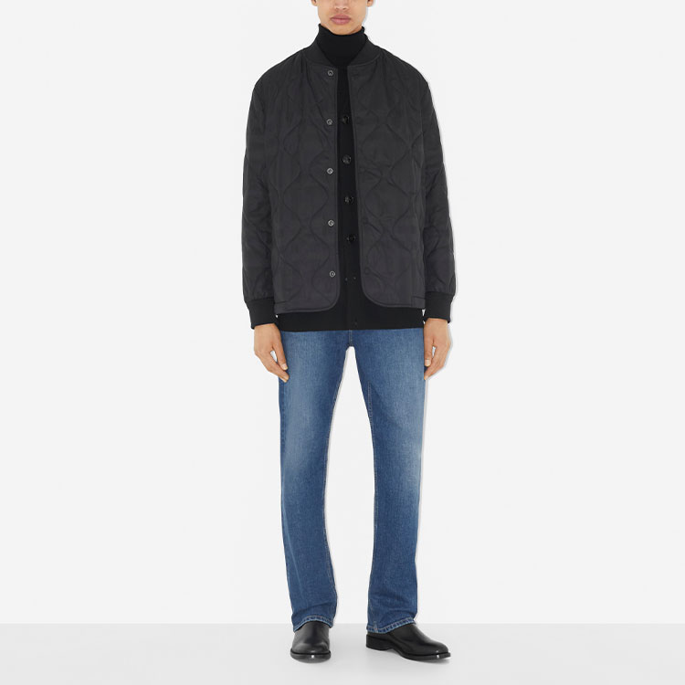 Burberry SS23 Solid Color Button-Up Bomber Jacket  Long-Sleeve Coat 80637191 圖 3