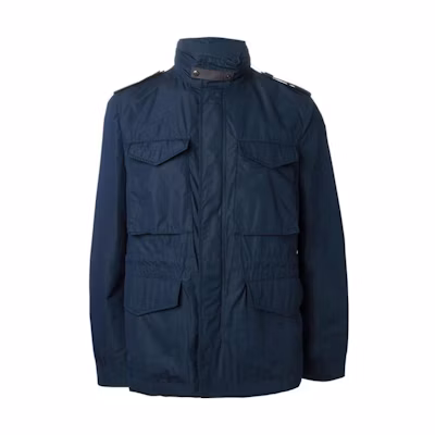 Burberry SS23 Solid Color Casual Navy Blue Long Sleeve Jacket 3929196