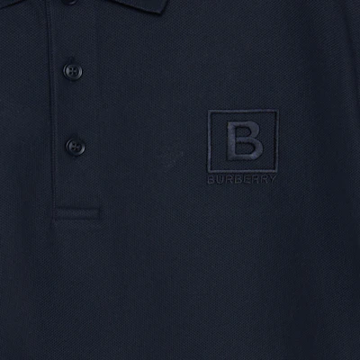 버버리 SS23 자수 로고 네이비 반팔 폴로 셔츠. 80530251 Details for 버버리 SS23 자수 로고 네이비 반팔 폴로 셔츠. 80530251