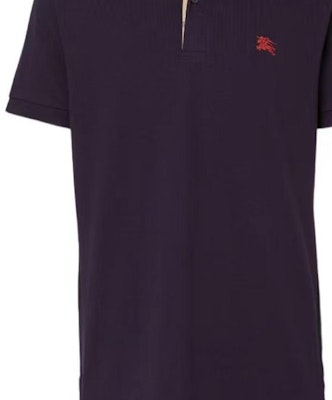Burberry SS23 Polo Morado Hombre Logo Bordado Manga Corta Color Sólido. 80362531 Sizing Burberry SS23 Polo Morado Hombre Logo Bordado Manga Corta Color Sólido. 80362531