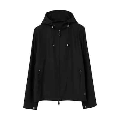 Burberry SS23 Solid Color Knit Hoodie Jacket - Black 80624111
