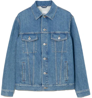 Burberry SS23 男款單排扣牛仔外套 藍色 80715641 Buy Burberry SS23 男款單排扣牛仔外套 藍色 80715641