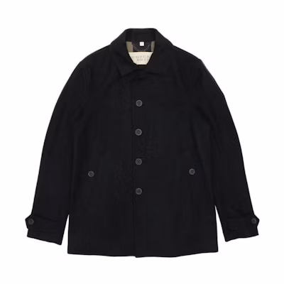 Burberry SS23 Solid Color Single-Breasted Jacket Navy Blue 39288121