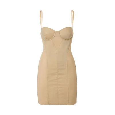 Burberry SS23 Solid Color Sleeveless Corset Dress Yellow. 80166411