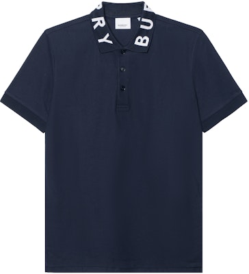 버버리 SS23 솔리드 로고 프린트 반팔 폴로 셔츠 네이비 블루 (남성). 80675381 Buy 버버리 SS23 솔리드 로고 프린트 반팔 폴로 셔츠 네이비 블루 (남성). 80675381