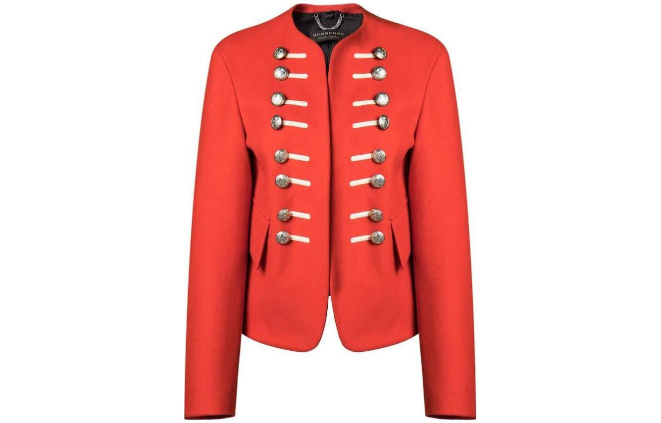 Burberry SS23 Solid Wool Casual Jacket Red 45464771